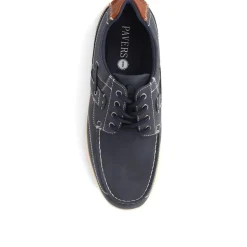 Wide Fit Casual Lace Up Shoes - Navy
