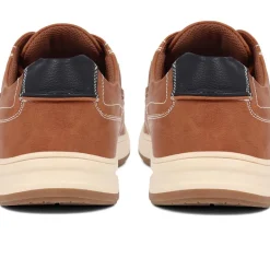 Wide Fit Casual Lace Up Shoes - Tan
