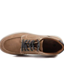 Wide Fit Casual Lace Up Shoes - Tan