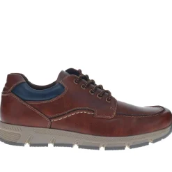Wide Fit Casual Lace Up Trainers - Brown