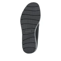 Wide Fit Casual Slip-On Shoes - Black