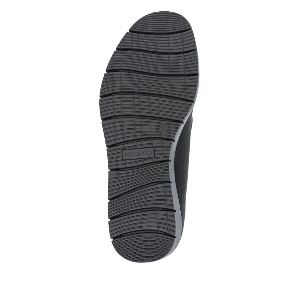 Wide Fit Casual Slip-On Shoes - Black