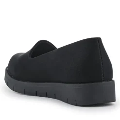 Wide Fit Casual Slip-On Shoes - Black