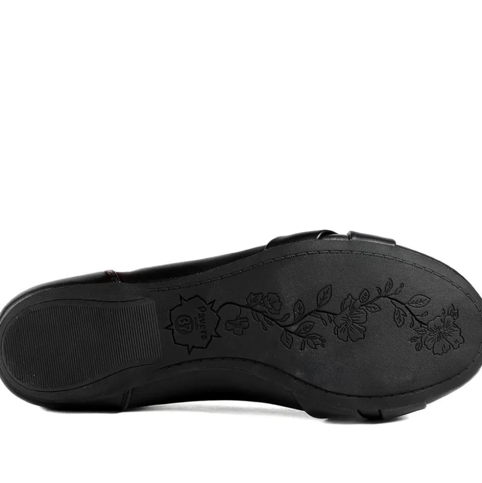 Wide Fit Comfort Ballet Flats - Black