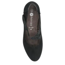 Wide fit Cone Heeled Mary Janes - Black