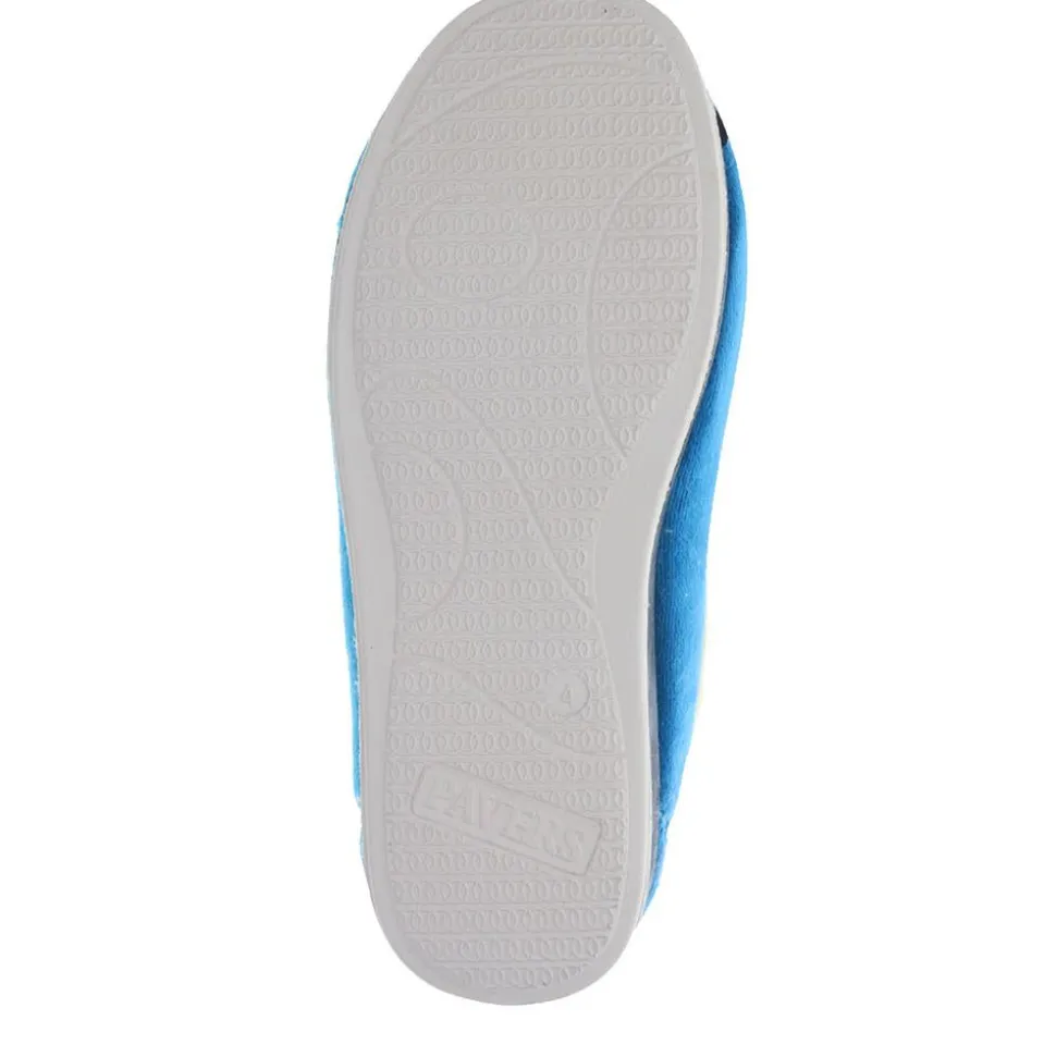 Wide Fit Cosy Antibacterial Full Slippers - Blue Teal
