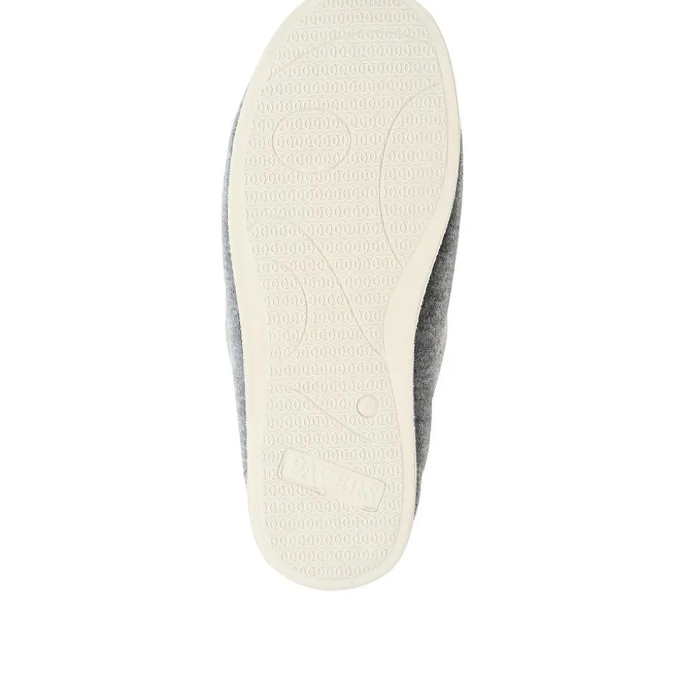 Wide Fit Cosy Antibacterial Full Slippers - Grey