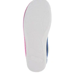 Wide Fit Cosy Antibacterial Full Slippers - Navy Raspberry