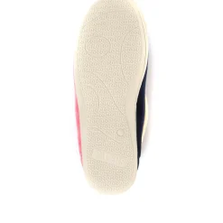 Wide Fit Cosy Antibacterial Full Slippers - Pink Multi