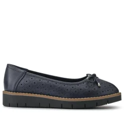 Wide Fit Cushioned Pumps - Navy