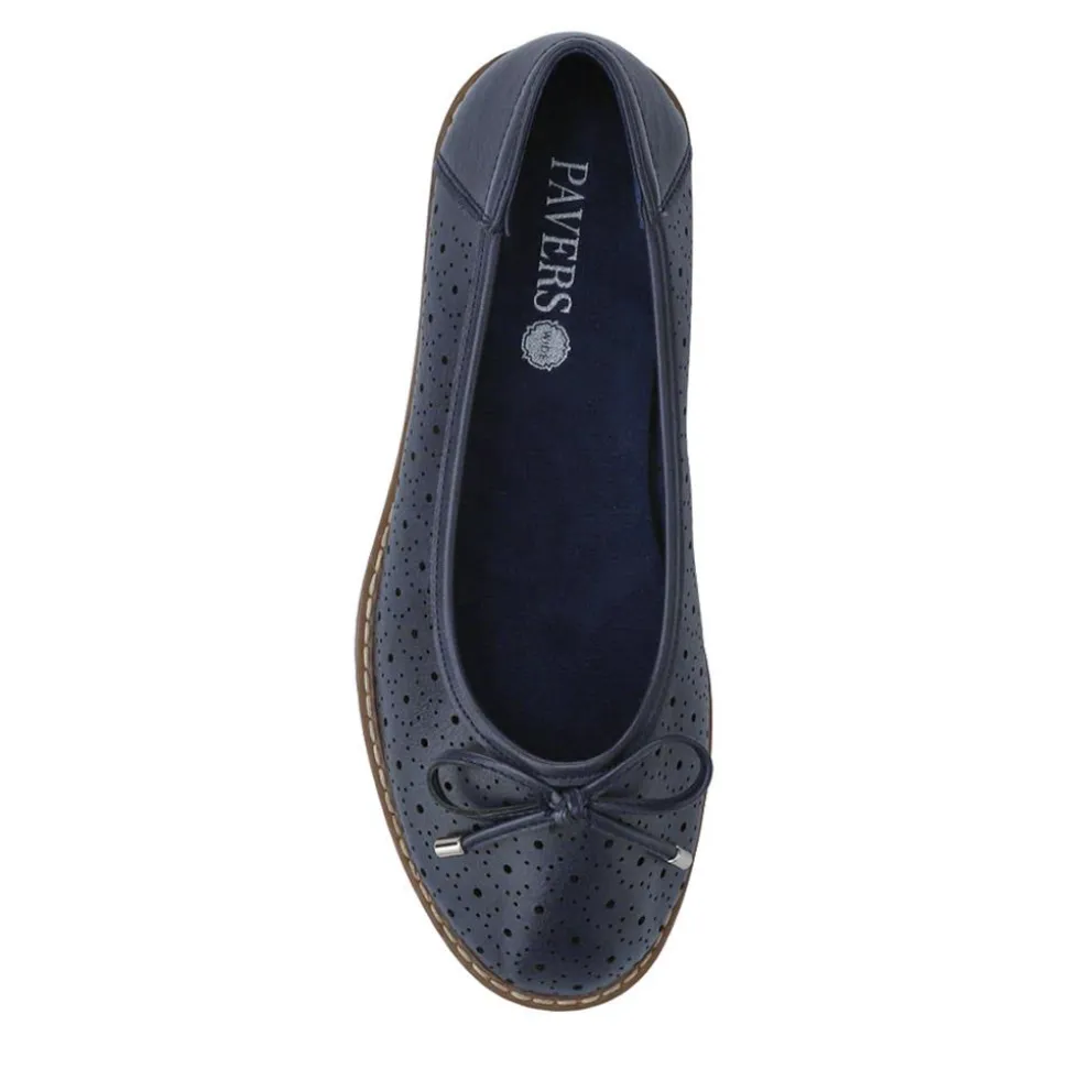 Wide Fit Cushioned Pumps - Navy