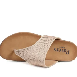 Wide Fit Cushioned Toe Post Sandals - Blush