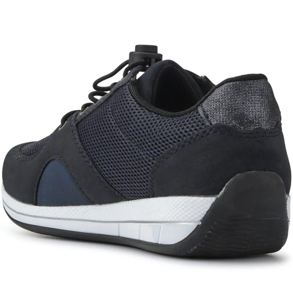 Wide-Fit Cushioning Trainers - Navy