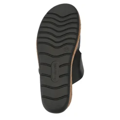 Wide Fit Dual-Fasten Mules - Black