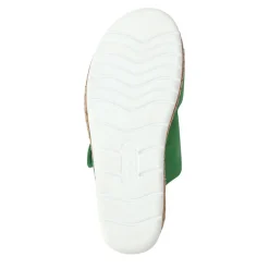 Wide Fit Dual-Fasten Mules - Green