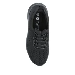 Wide Fit Easy Step In Bungee Lace Trainers - Black