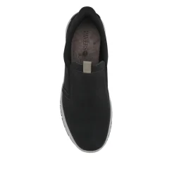 Wide Fit Elasticated Slip-On Shoes - Black