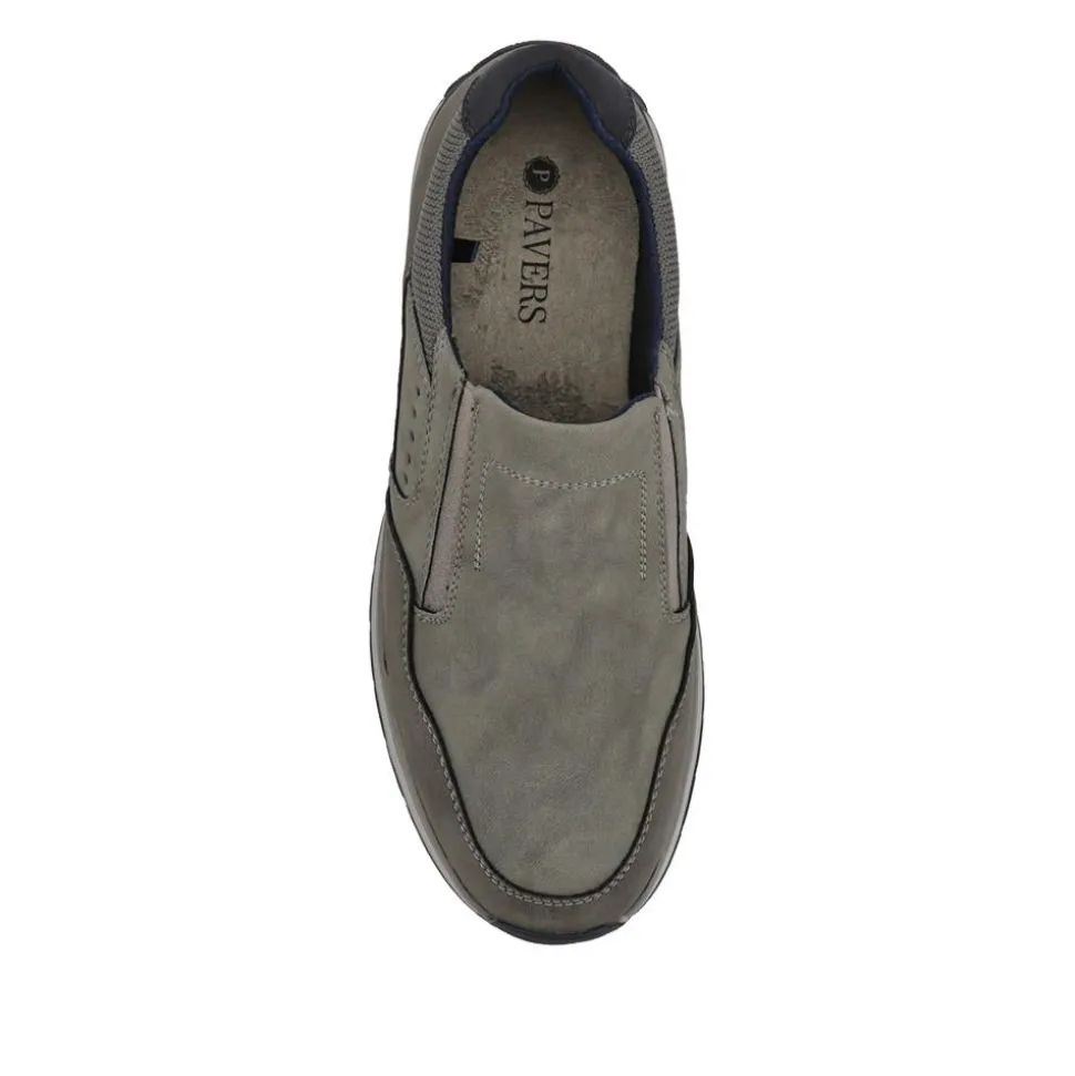 Wide Fit Elasticated Slip On Shoes - Grey