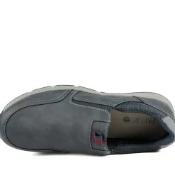 Wide-Fit Elasticated Slip On Shoes - Navy