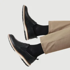 Wide Fit Elasticated Slip-On Shoes - Navy