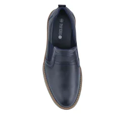 Wide Fit Elasticated Slip-On Shoes - Navy