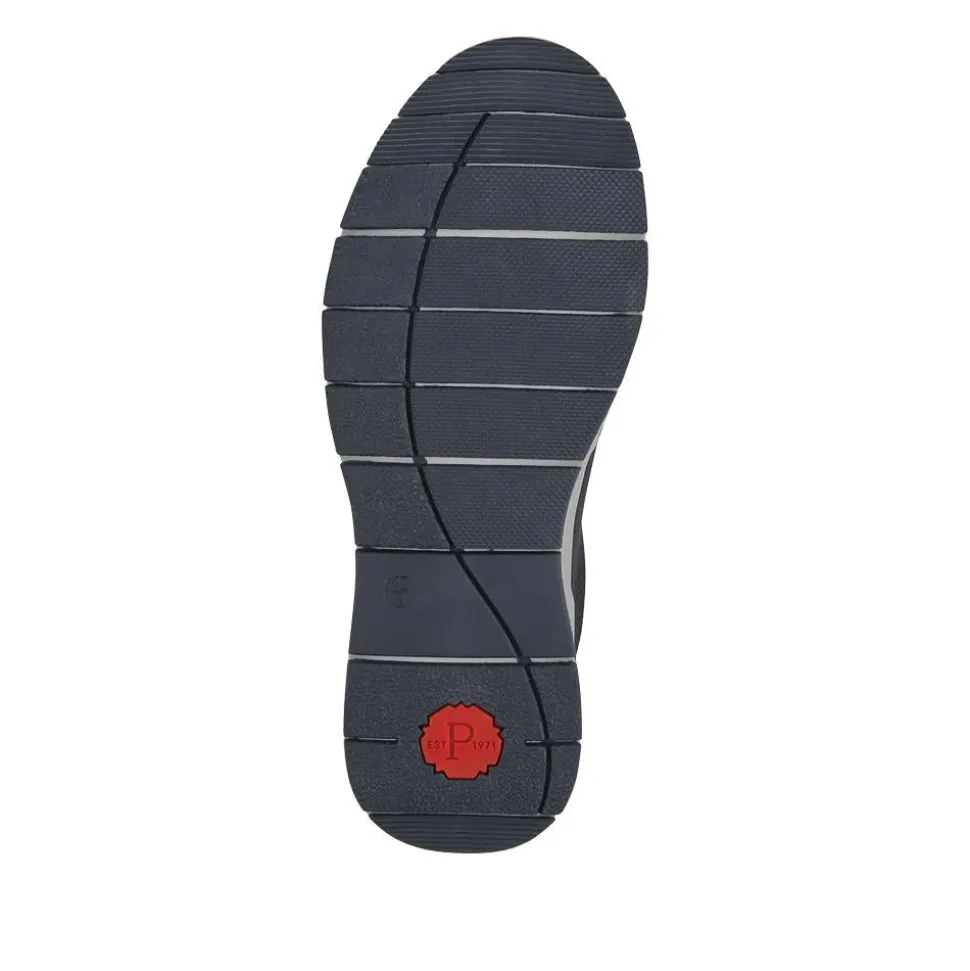 Wide Fit Elasticated Slip-On Shoes - Navy