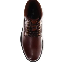 Wide Fit Lace-Up Casual Boots - Dark Brown