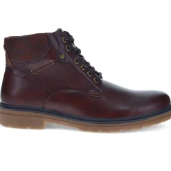 Wide Fit Lace-Up Casual Boots - Dark Brown