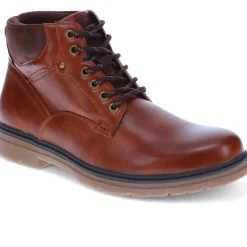 Wide Fit Lace-Up Casual Boots - Tan