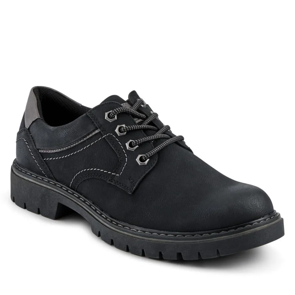 Wide Fit Lace Up Casual Shoes - Black