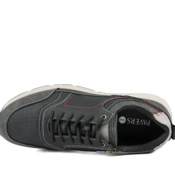 Wide Fit Lace Up Shoes With Grip Sole - Black