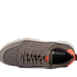 Wide Fit Lace Up Shoes With Grip Sole - Brown
