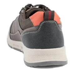 Wide Fit Lace Up Shoes With Grip Sole - Brown