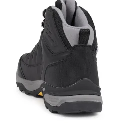 Wide Fit Lace Up Walking Boots - Black
