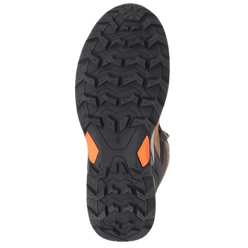 Wide Fit Lace Up Walking Boots - Brown