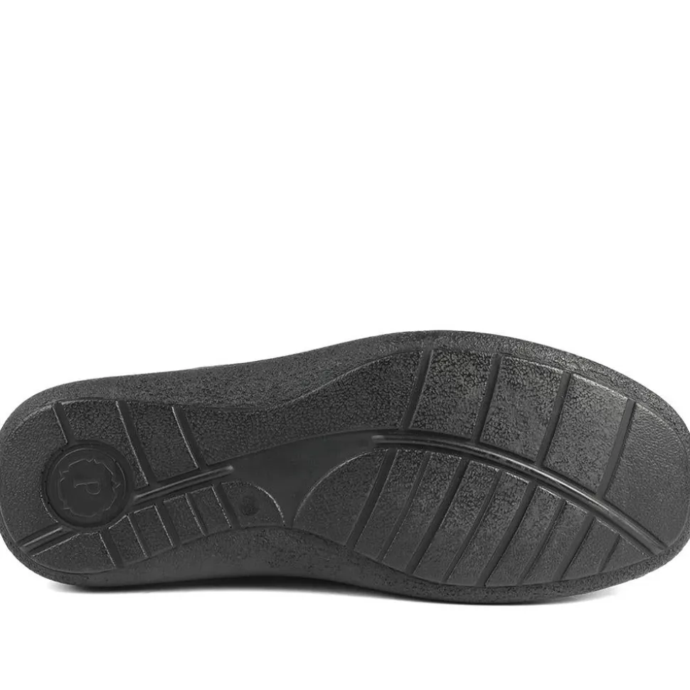Wide Fit Leather Casual Lace Up Shoes - Black
