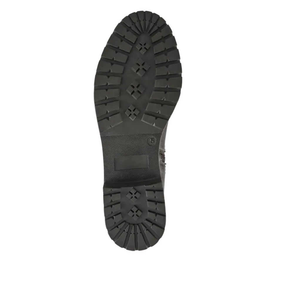 Wide Fit Leather Elasticated Long Boots - Chocolate