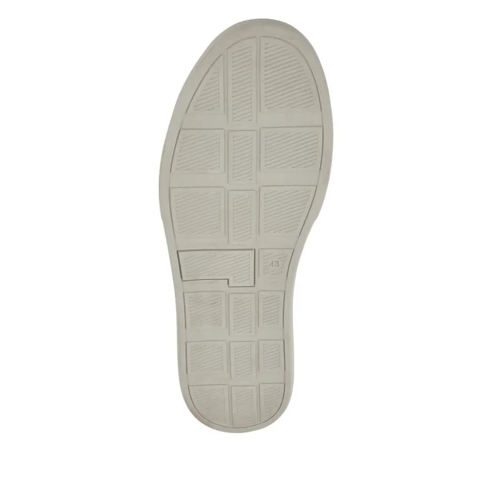 Wide-Fit Leather Laced Trainers - Charcoal