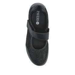 Wide Fit Leather Mary Janes - Black