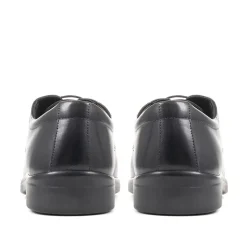 Wide Fit Leather Shoes - Black