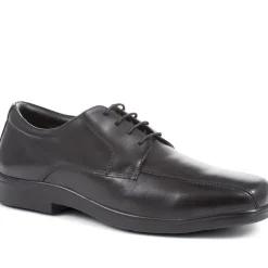 Wide Fit Leather Shoes - Black