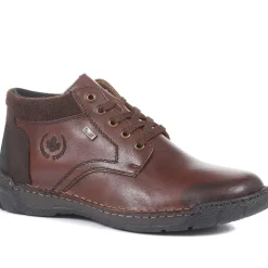 Wide Fit Leather Shoes - Dark Brown