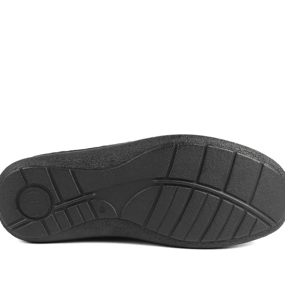 Wide Fit Leather Smart Adjustable Fit Shoes - Bordeaux