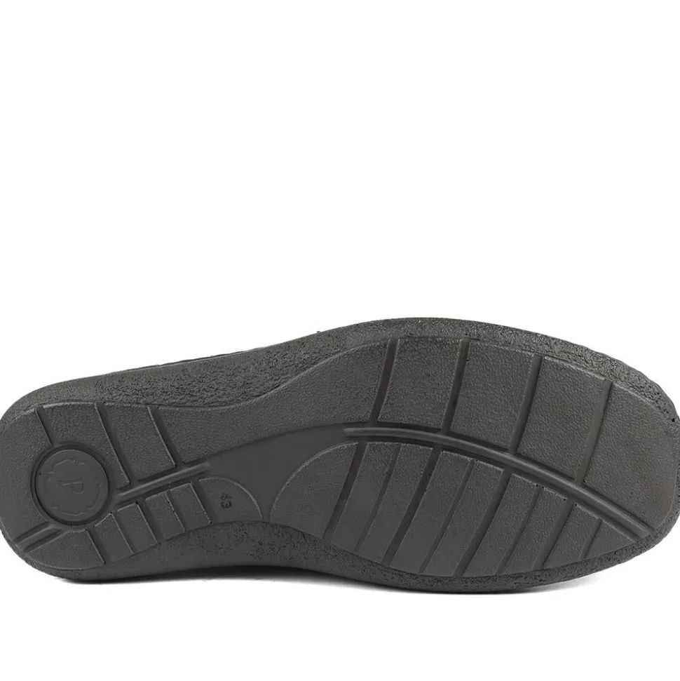 Wide Fit Leather Smart Adjustable Fit Shoes - Dark Brown