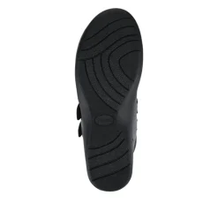 Wide Fit Leather Touch Fasten Boots - Black