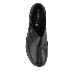 Wide Fit Leather Touch-Fasten Monk Shoes - Black