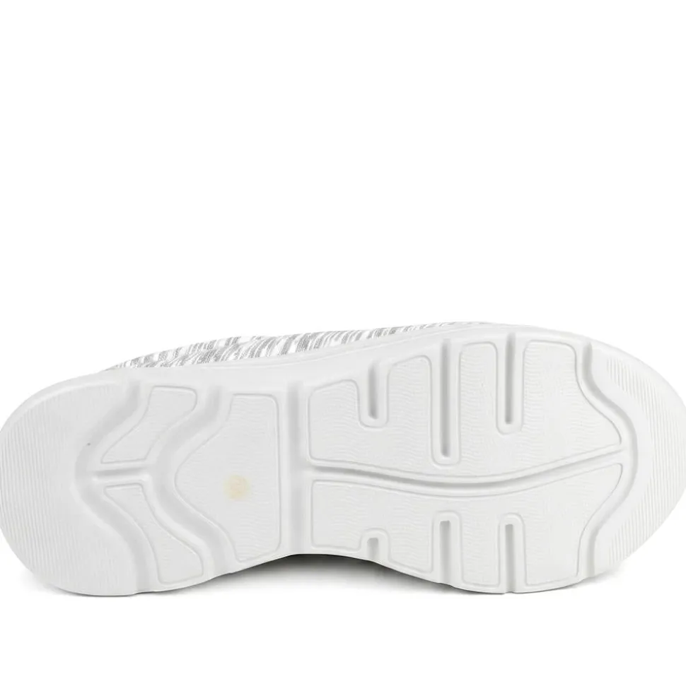 Wide Fit Memory Foam Bungee Lace Trainers - Grey