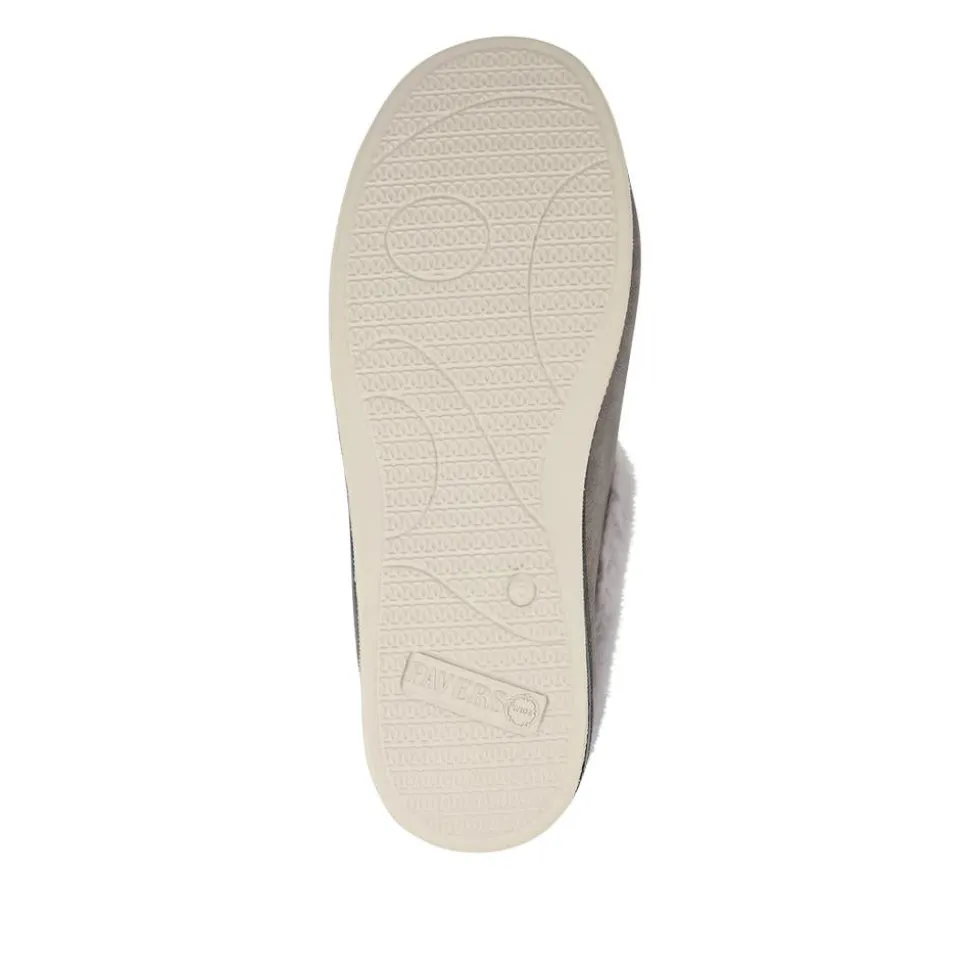 Wide Fit Memory Foam Cosy Slippers - Grey
