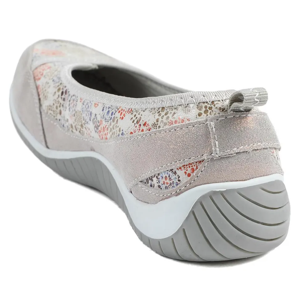 Wide Fit Memory Foam Floral Pumps - Floral