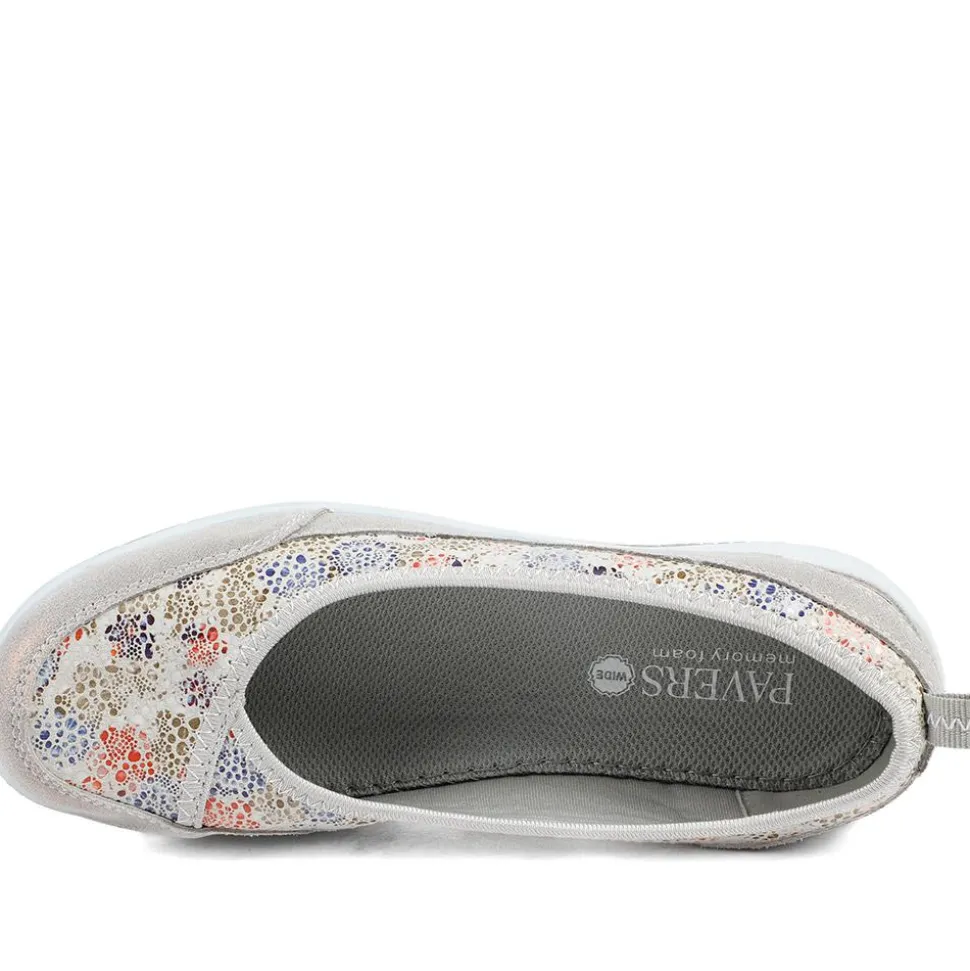 Wide Fit Memory Foam Floral Pumps - Floral